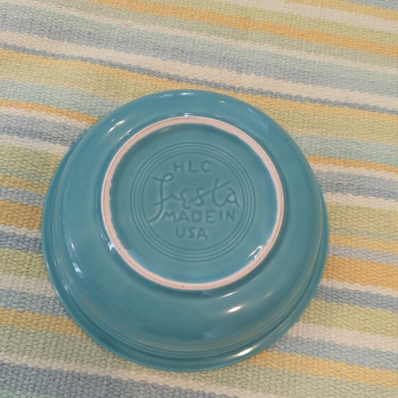 ⭐ Two (2) Fiestaware 7" Bowls - Plumb& Turquoise - Picture 7 of 11